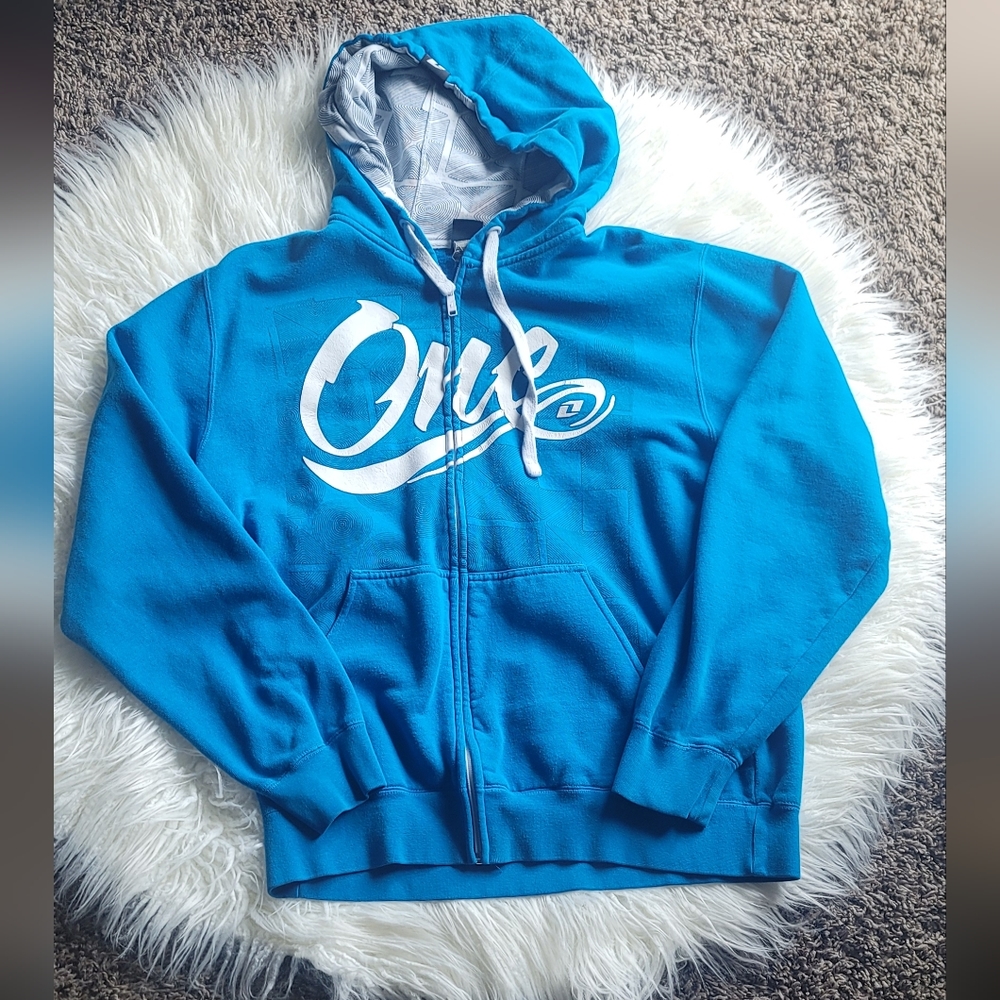 Blue One Full Zip Hoodie